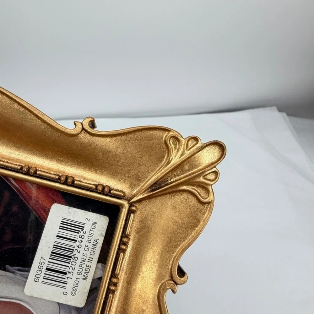 Burnes of Boston Gold Ornate Picture Frame Vintage Baroque 5x7 NEW Elegant